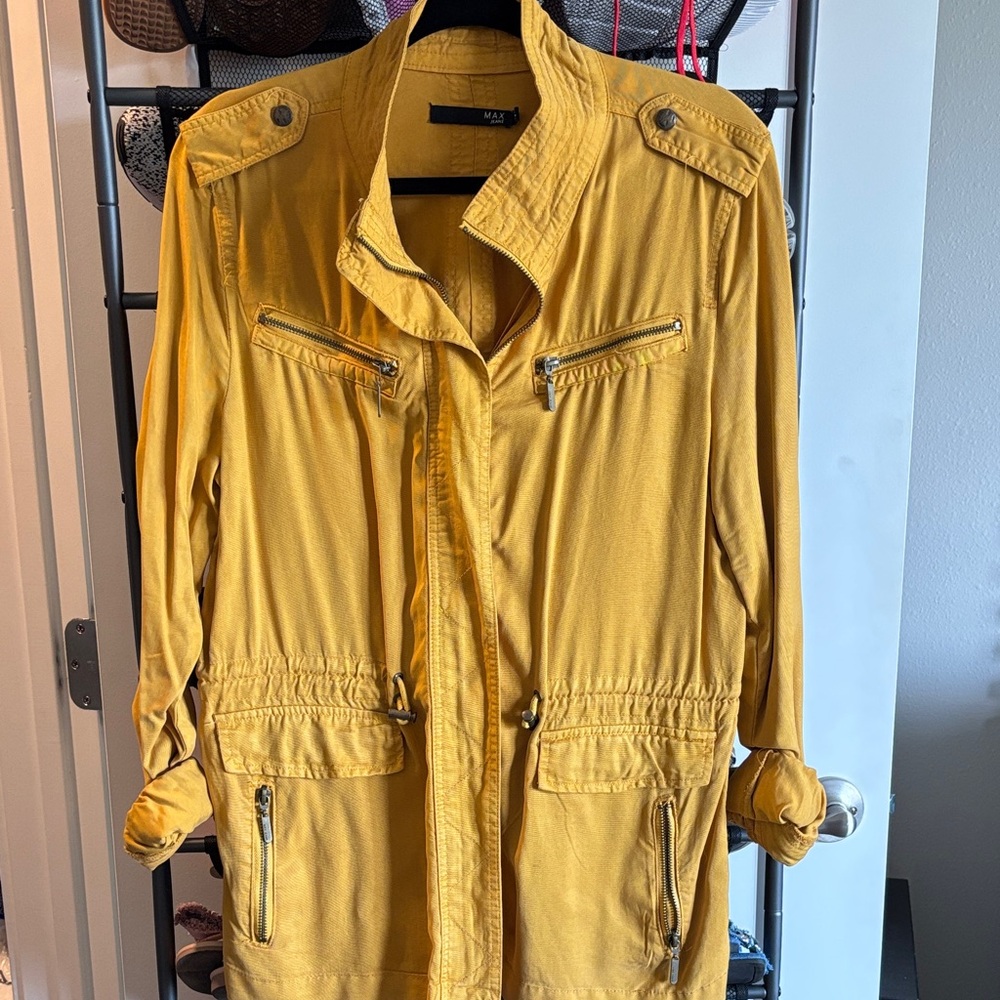 Max Jeans Mustard Utility Jacket